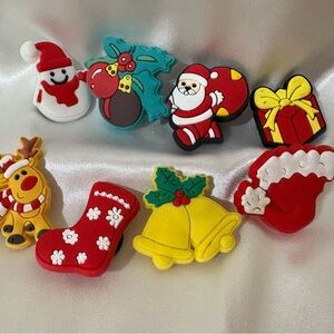 8 Christmas Themed Shoe Charms